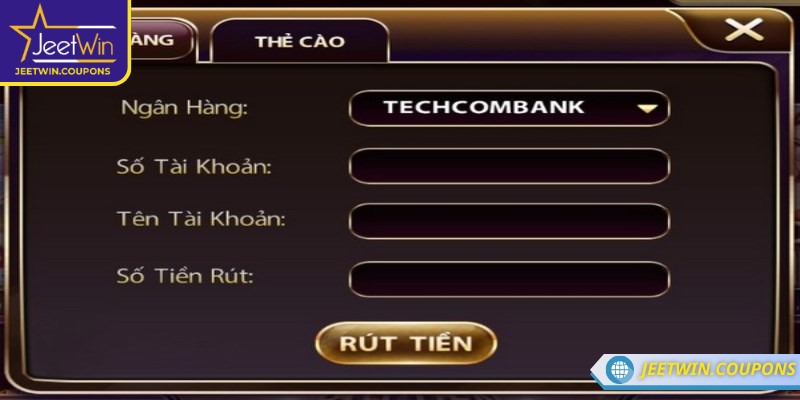Quy trình rút tiền đơn giản, dễ thao tác