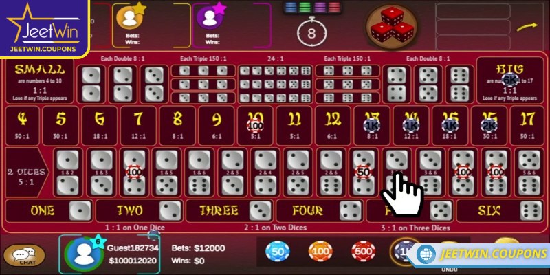 Sicbo JeetWin là một trong những tựa game đỏ đen được yêu thích nhất